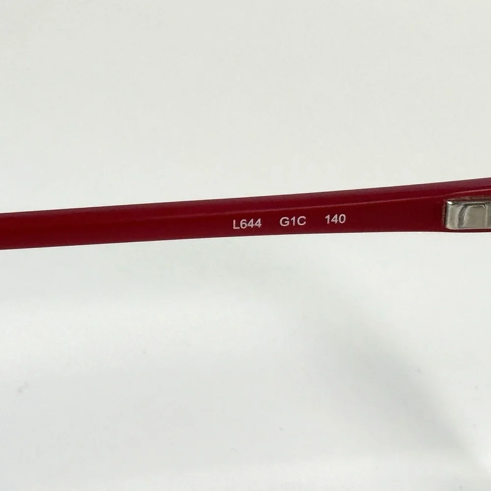 LIZ CLAIBORNE L644 G1C Eyeglasses Frame Only 50-16-140 Red Full Rim‎ Womens